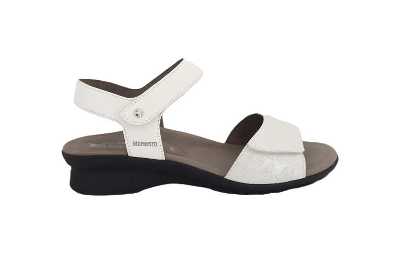 Mephisto f sandales nu pieds pattie blanc
