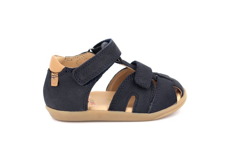 Shoo pom sandales nu pieds pika scratch bleu