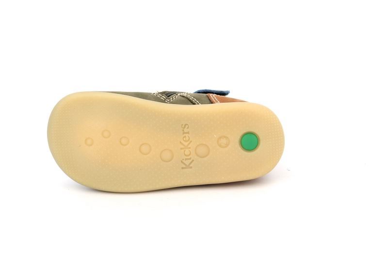 Kickers enf chaussures a lacets bonzip 2 vert6497209_5