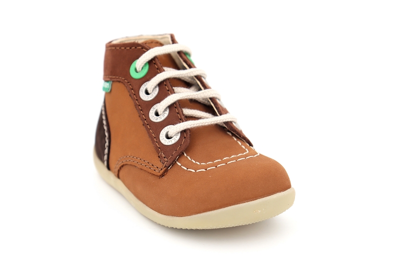 Kickers enf chaussures a lacets bonbon 2 marron6497402_2