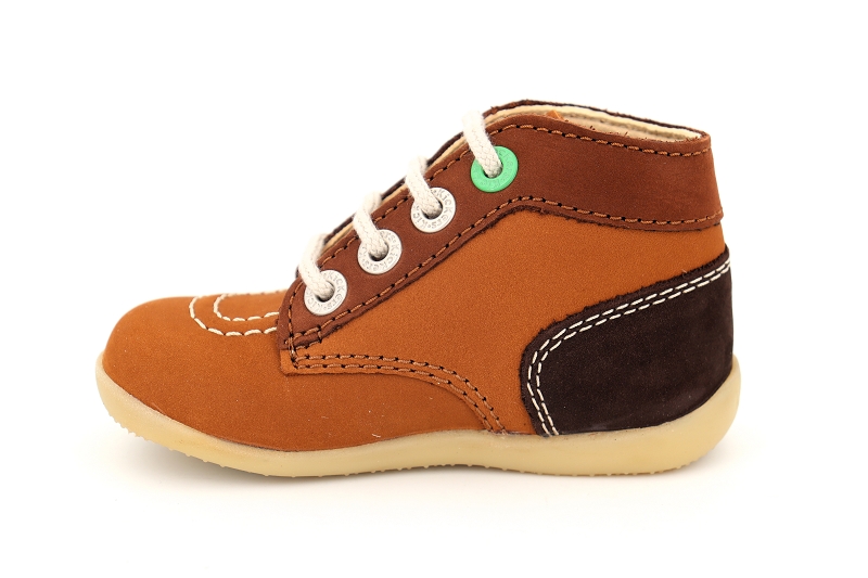 Kickers enf chaussures a lacets bonbon 2 marron6497402_3