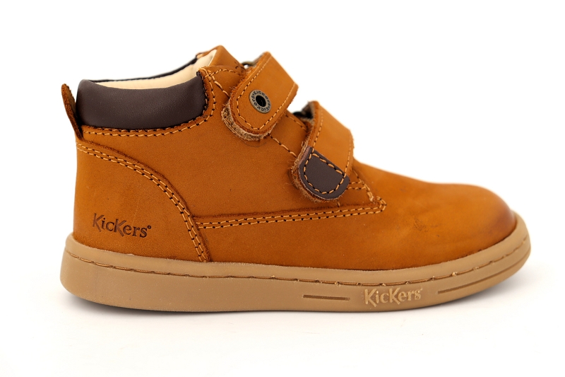 Kickers enf chaussures a scratch tackeasy marron