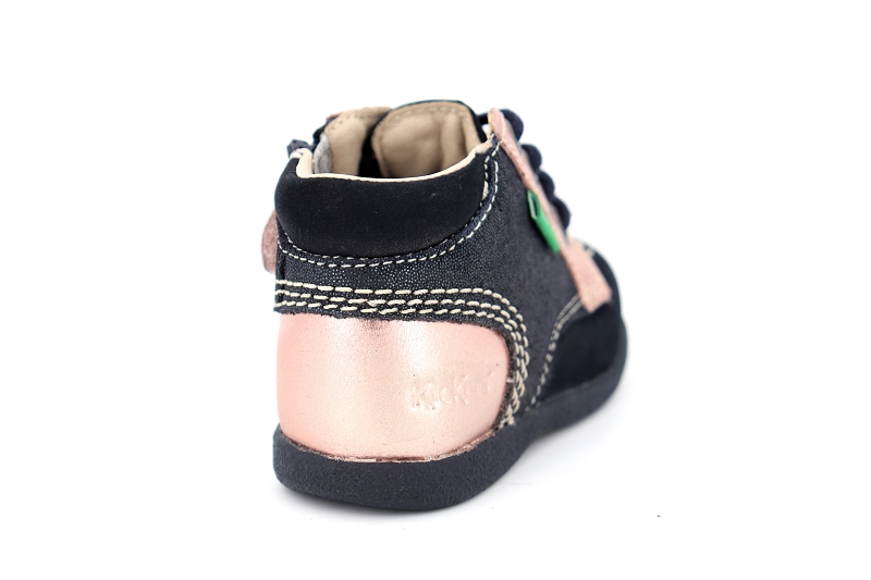 Kickers enf chaussures a lacets babystan zip bleu6497701_4