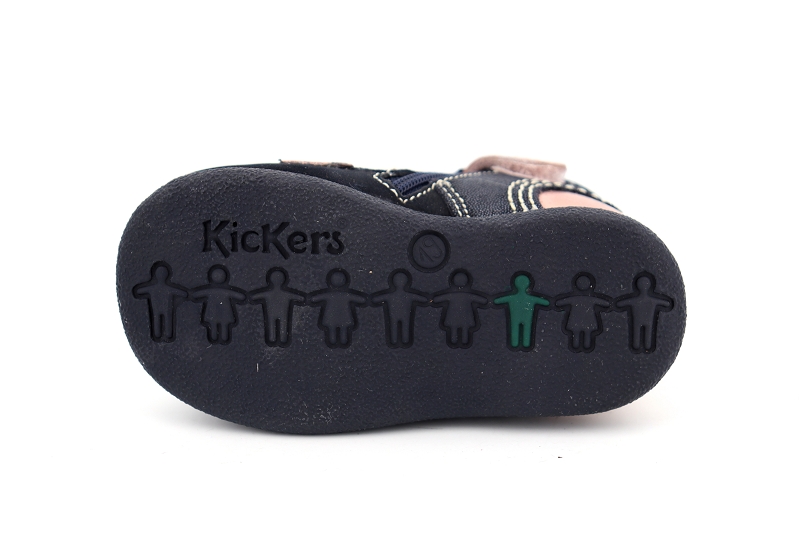 Kickers enf chaussures a lacets babystan zip bleu6497701_5