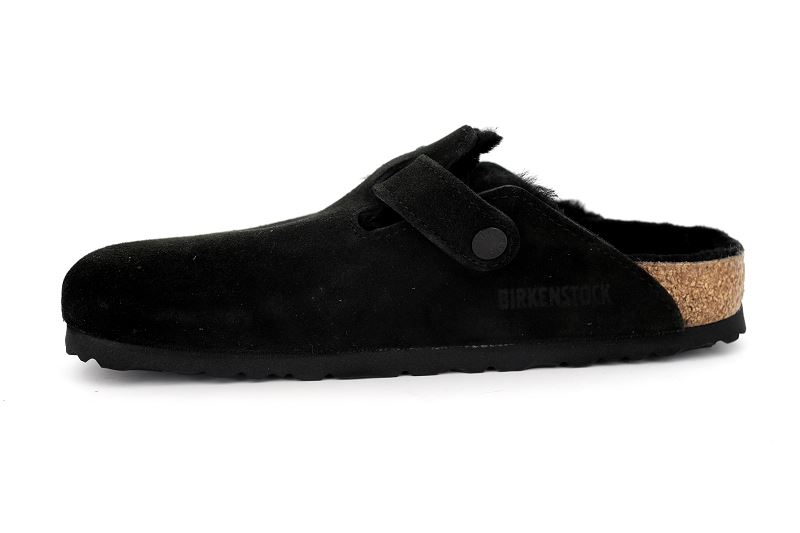 Birkenstock mules et sabots boston vl shearling noir6501202_3