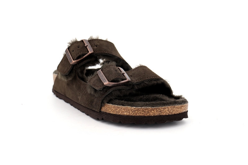 Birkenstock mules arizona shearling marron6501302_2