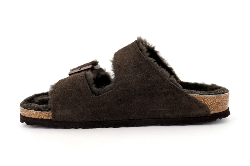 Birkenstock mules arizona shearling marron6501302_3