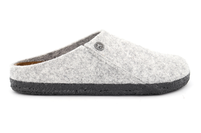 Birkenstock chaussons pantoufles zermatt gris