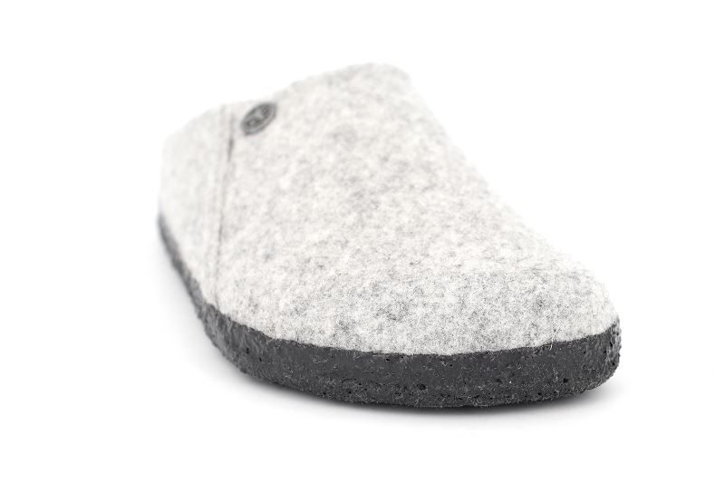 Birkenstock chaussons pantoufles zermatt gris6501502_2