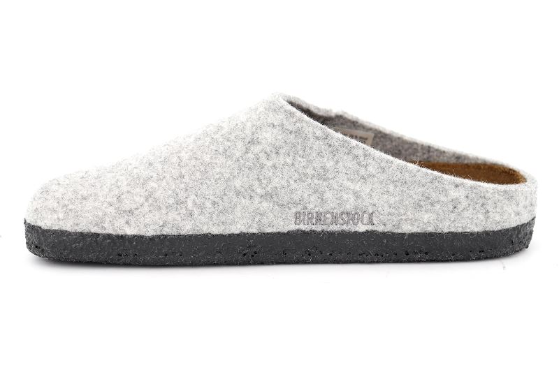 Birkenstock chaussons pantoufles zermatt gris6501502_3