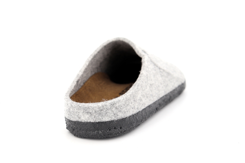 Birkenstock chaussons pantoufles zermatt gris6501502_4