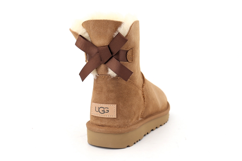 Ugg boots et bottines mini bailey bow marron6504902_4