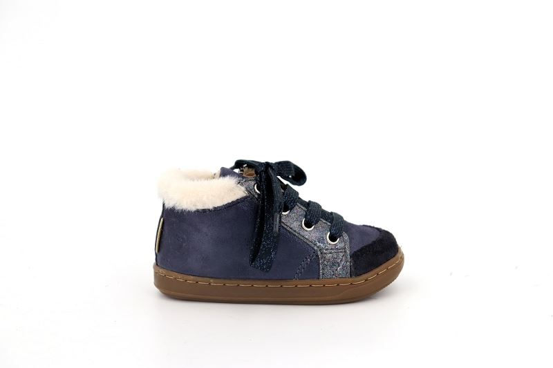 Shoo pom chaussures a lacets bouba zip hair bleu