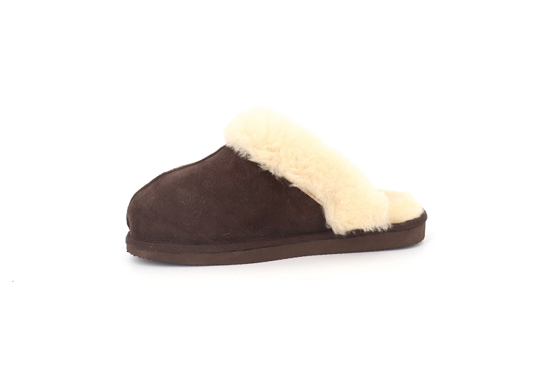 Shepherd chaussons pantoufles jessica marron6513302_3