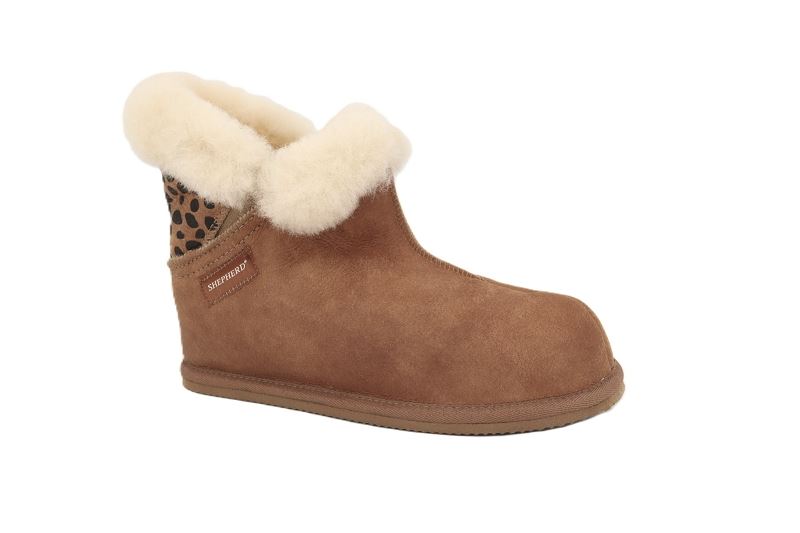 Shepherd chaussons pantoufles bella marron6513401_2