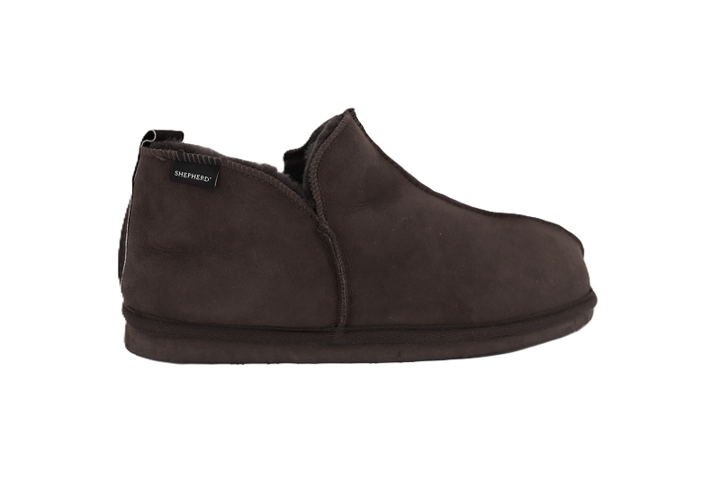 Shepherd chaussons pantoufles anton marron