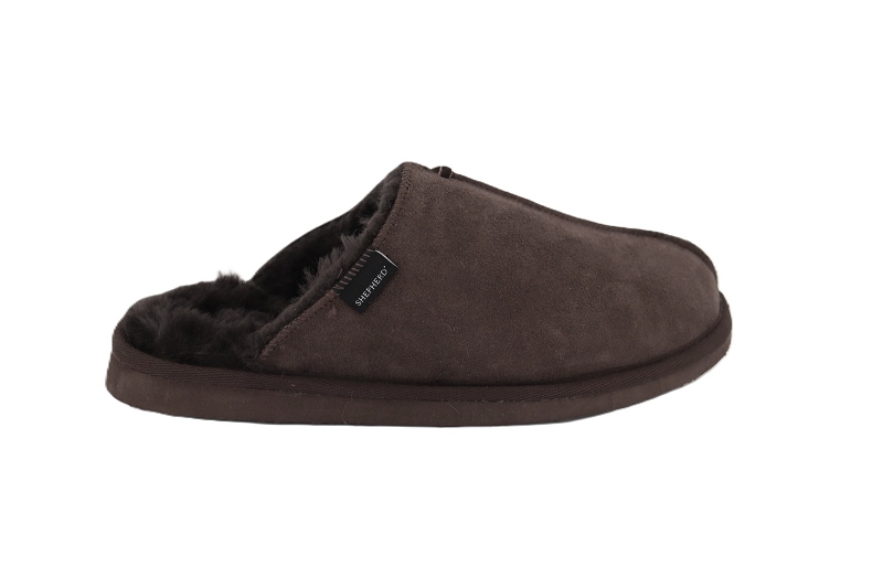 Shepherd chaussons pantoufles hugo marron