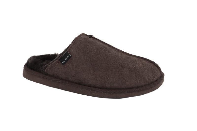 Shepherd chaussons pantoufles hugo marron6513602_2