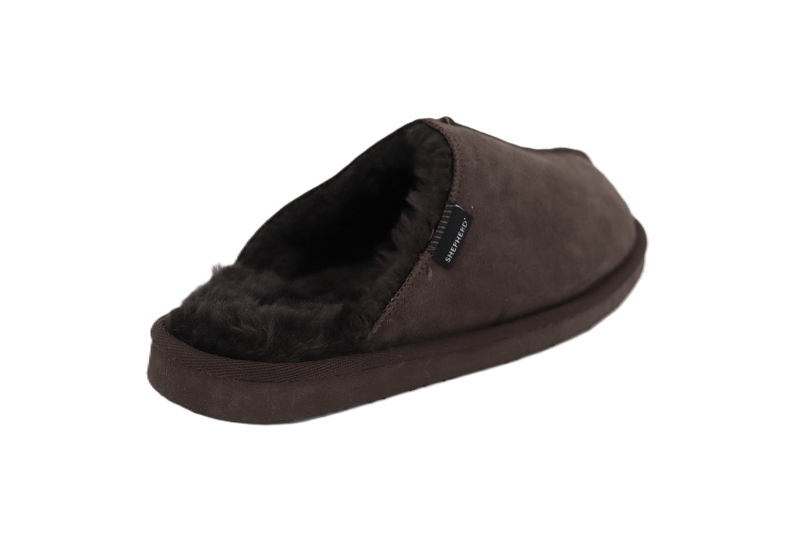 Shepherd chaussons pantoufles hugo marron6513602_4