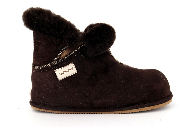 Shepherd chaussons pantoufles oskar marron