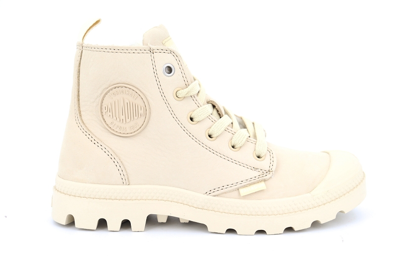 Palladium baskets montantes pampi hi zip beige