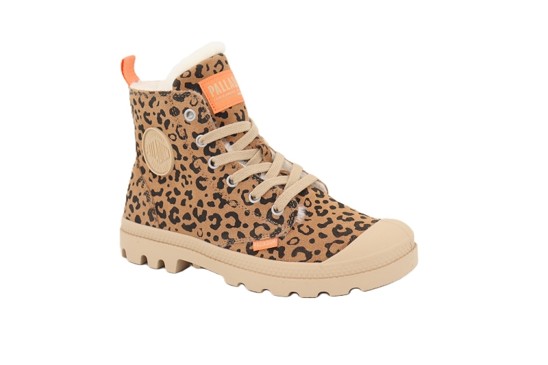 Palladium boots et bottines pampi hi zip wl marron6518405_2