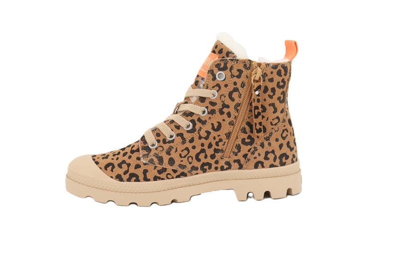 Palladium boots et bottines pampi hi zip wl marron6518405_3