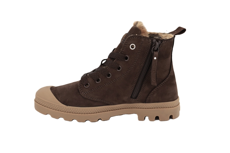 Palladium baskets montantes pampi hi zip wl marron6518406_3