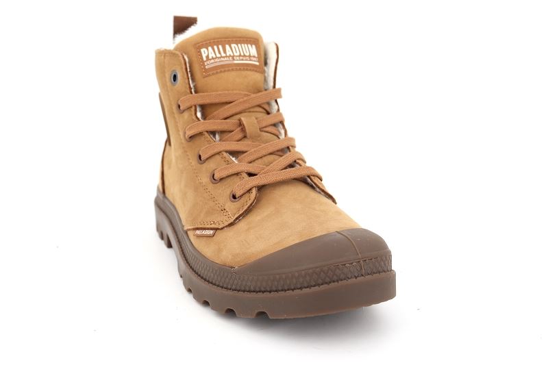 Palladium chaussures montantes pampa hi zip wool marron6519501_2