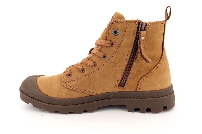 Palladium chaussures montantes pampa hi zip wool marron6519501_3