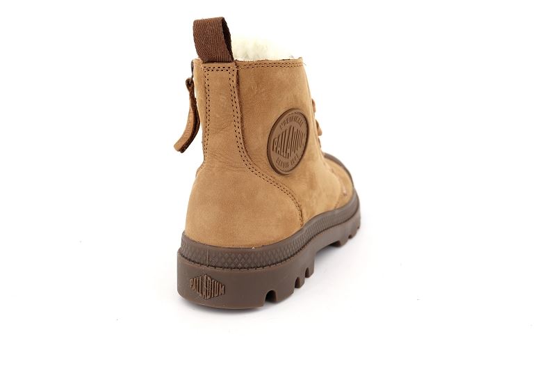 Palladium chaussures montantes pampa hi zip wool marron6519501_4