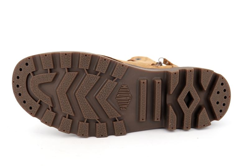 Palladium chaussures montantes pampa hi zip wool marron6519501_5