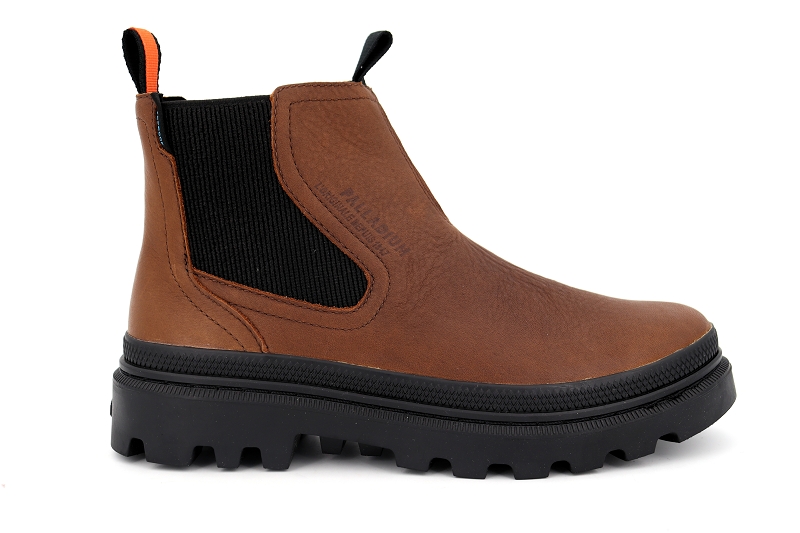 Palladium boots et bottines pallatrooper chelsea wp marron