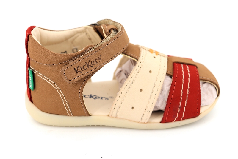 Kickers enf sandales nu pieds bigbazar 2 beige