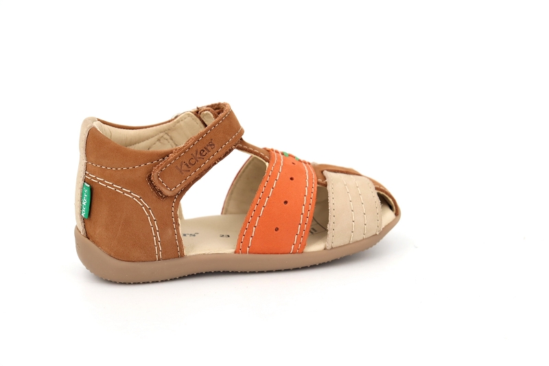 Kickers enf sandales nu pieds bigbazar 2 marron