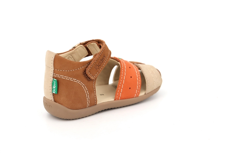 Kickers enf sandales nu pieds bigbazar 2 marron6521003_4