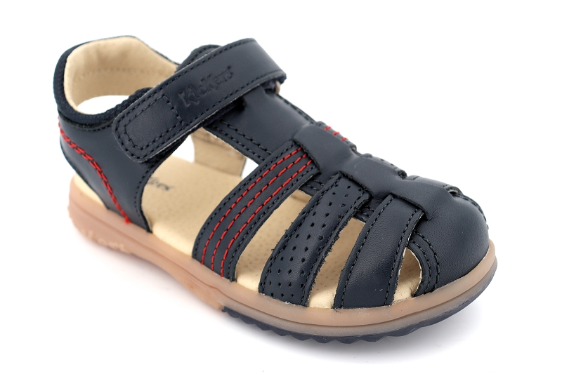 Kickers enf sandales nu pieds platinium bleu6521301_2