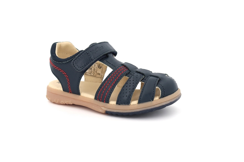 Kickers enf sandales nu pieds platinium bleu6521301_2