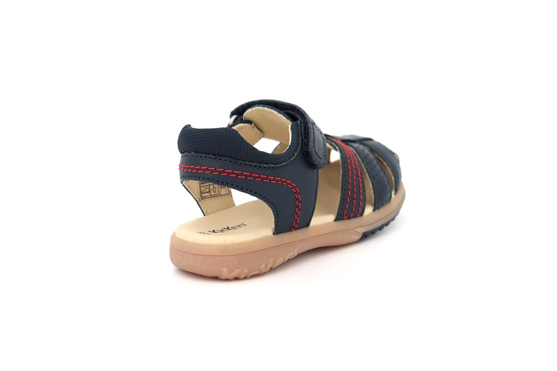 Kickers enf sandales nu pieds platinium bleu6521301_4