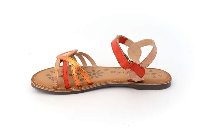 Kickers enf sandales nu pieds disposa orange6521501_3