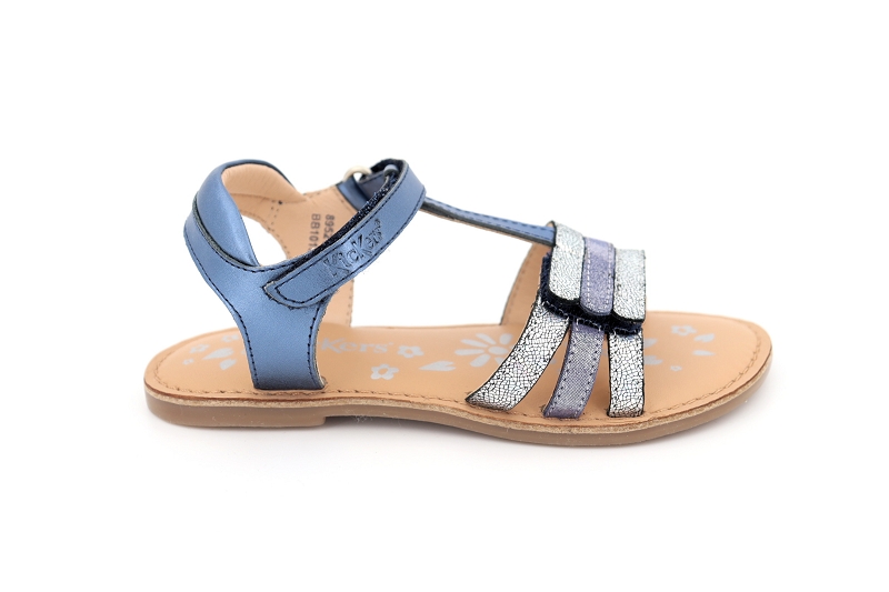 Kickers enf sandales nu pieds diamanto bleu