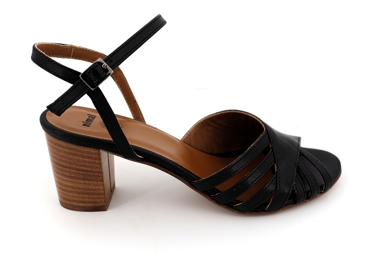 Nimal sandales nu pieds caldera noir