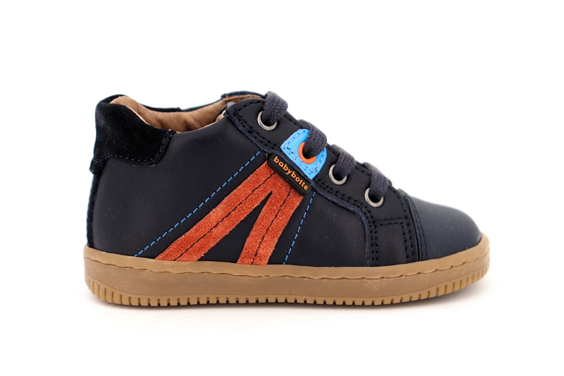 Babybotte chaussures a lacets ferid bleu