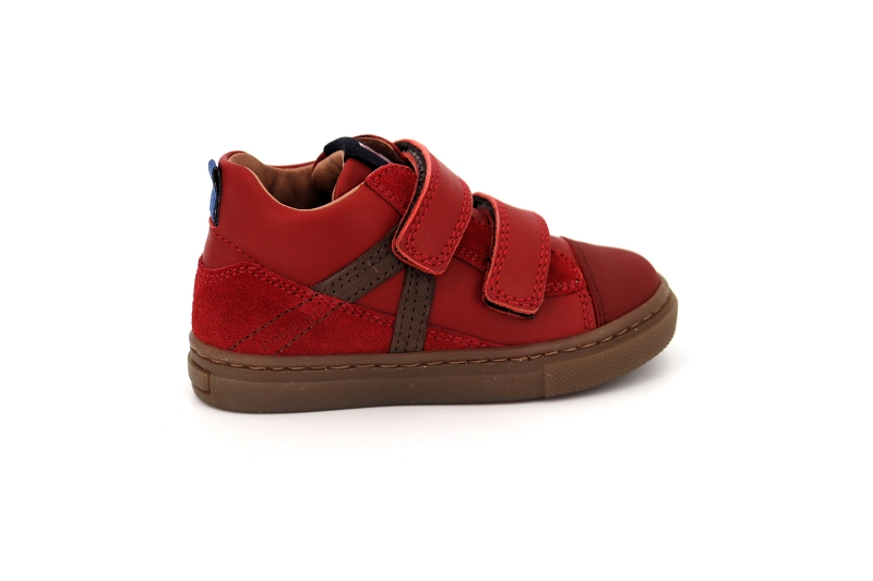 Babybotte chaussures a scratch andre velcro rouge