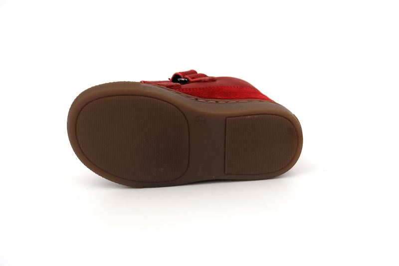 Babybotte chaussures a scratch andre velcro rouge6532402_5