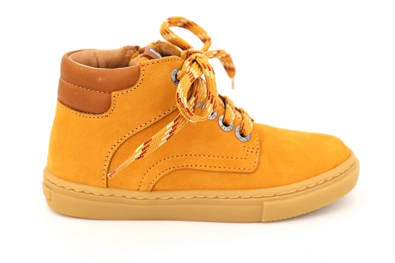 Babybotte chaussures a lacets archie jaune