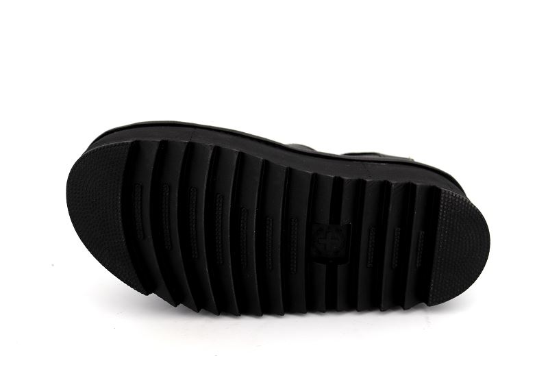 Rue de la Chaussure Doc martens sandales nu pieds blaire quad noir femme
