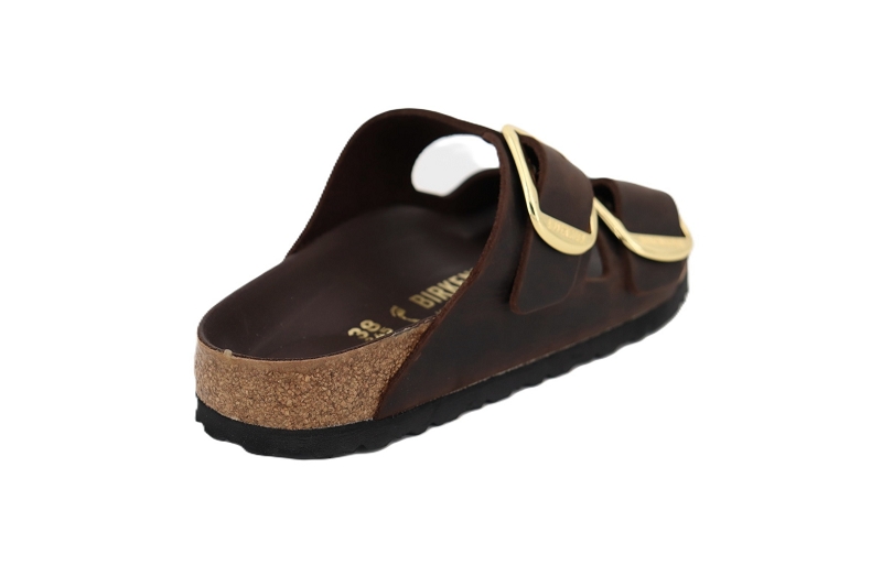 Birkenstock mules et sabots arizona bb fl cuir gras marron6551204_4