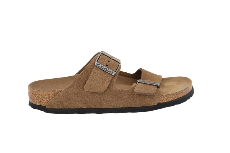 Birkenstock mules et sabots arizona sfb suede marron