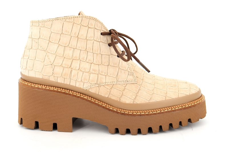 Pons quintana bottines abricot beige